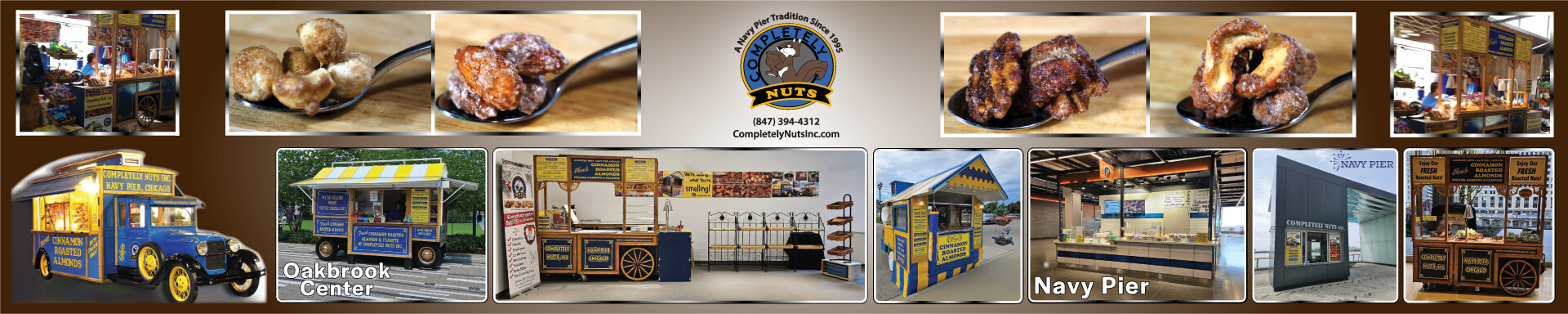 Cinnamon Roasted Peanuts, Pecans, Cashews & Almonds from Completely Nuts Inc